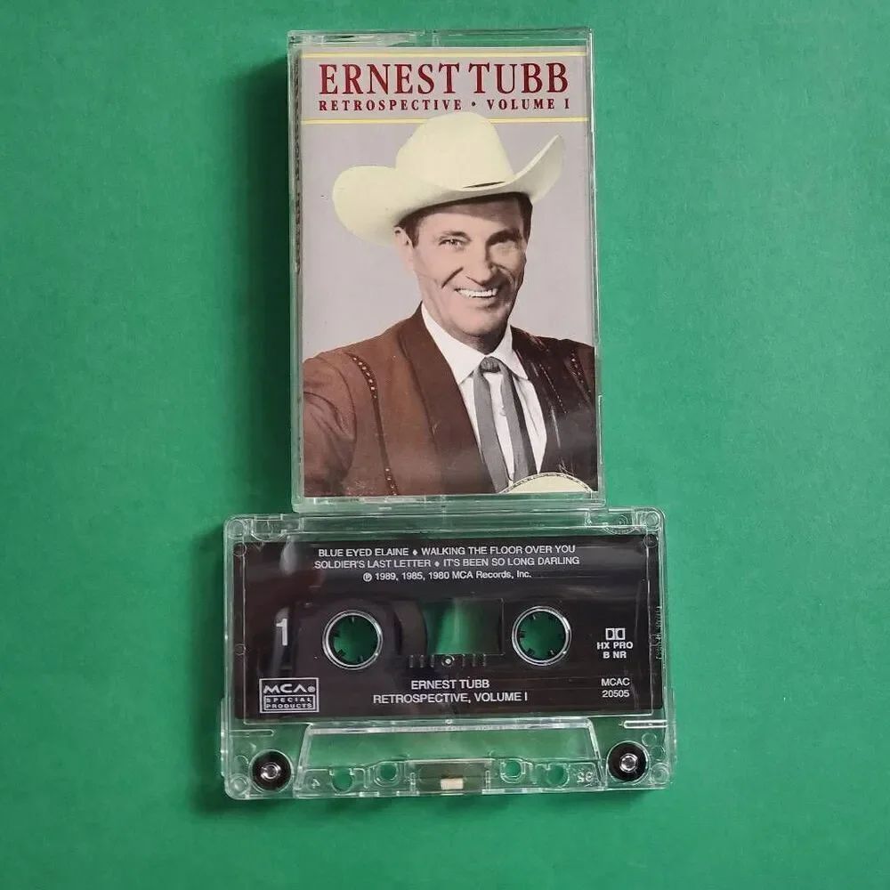 Ernest Tubb – Retrospective Volume 1 Cassette Album 1989 MCA Special Products